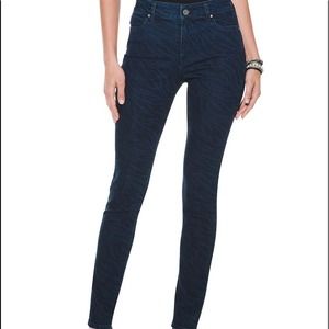 White House Black Market Skinny Zebra Jeans Size 00